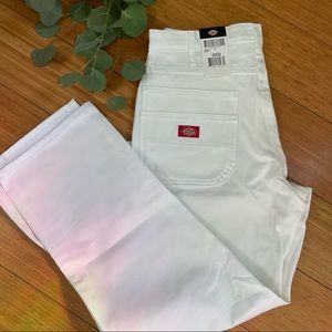 White Dickies Carpenter Pants